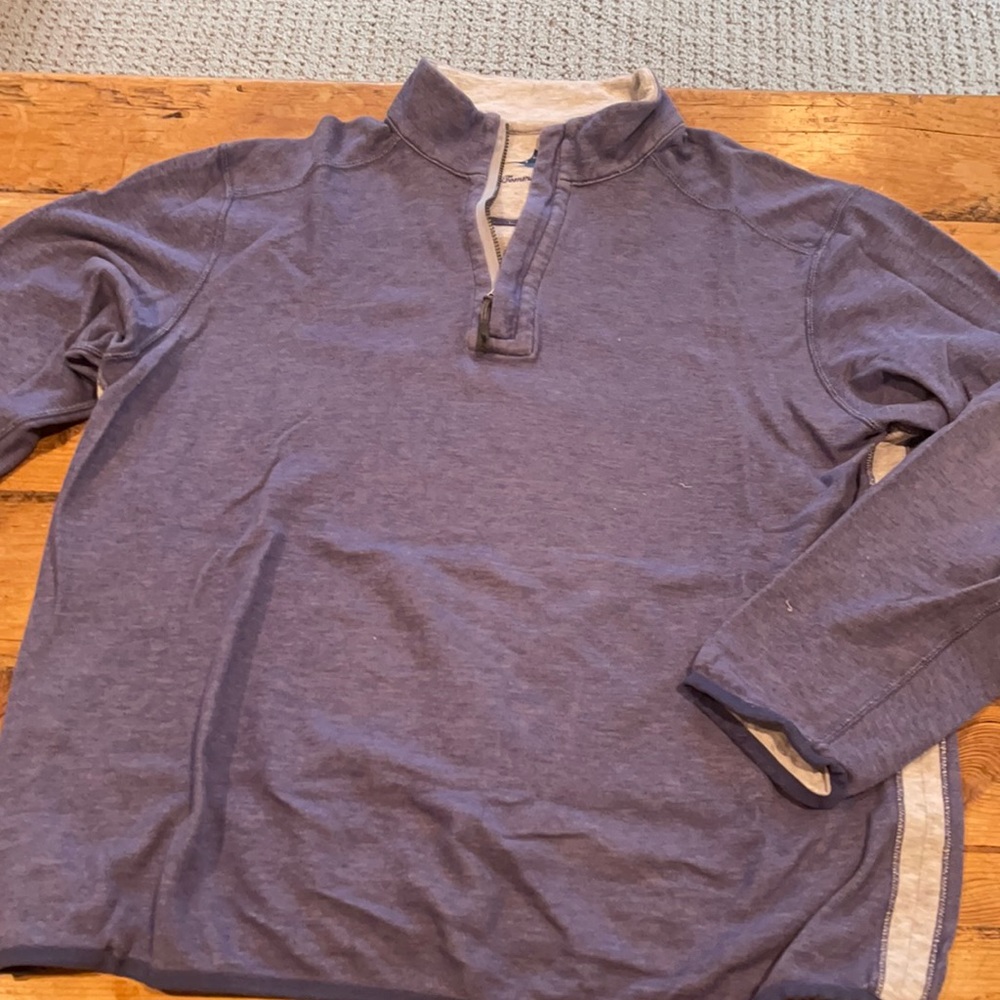 Men’s size small Tommy bahama blue quarter zip pullover
